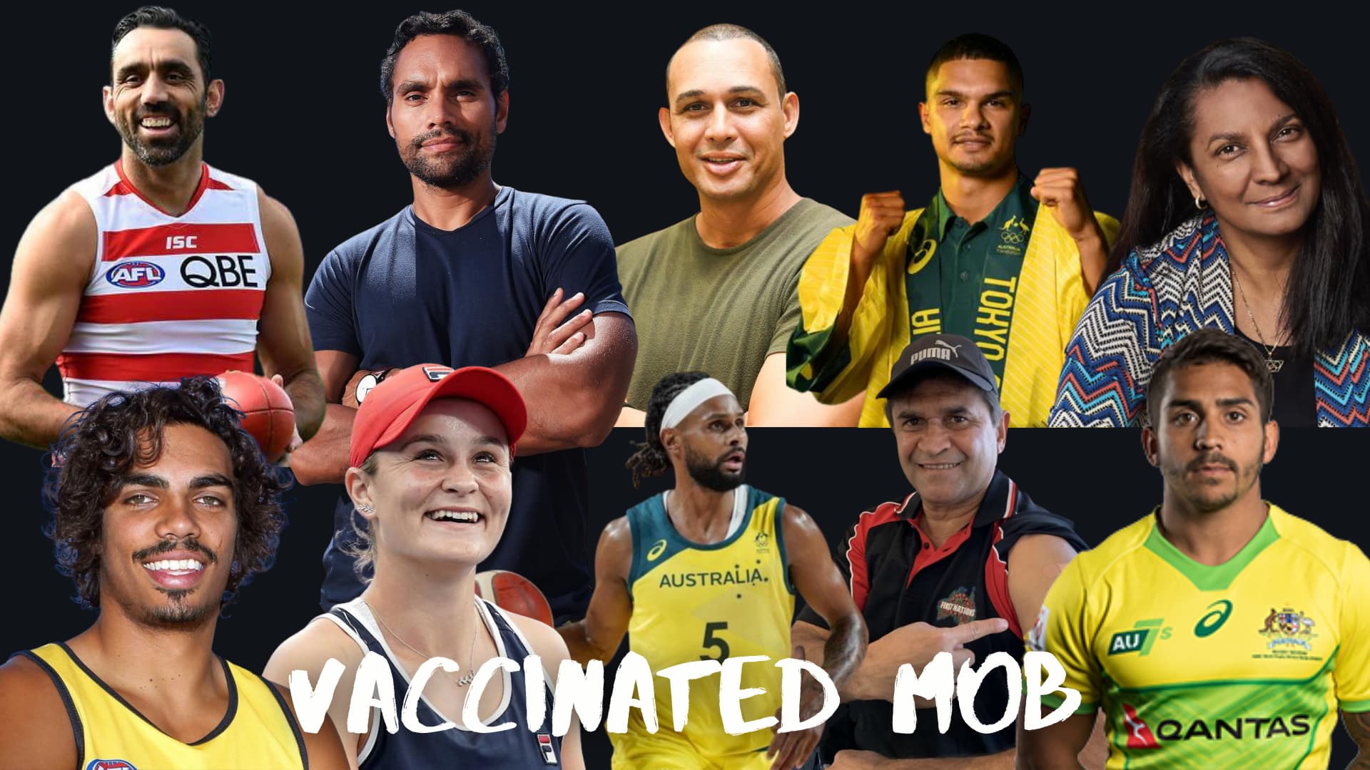 Indigenous Australian athletes and celebrities that have gotten vaxxed